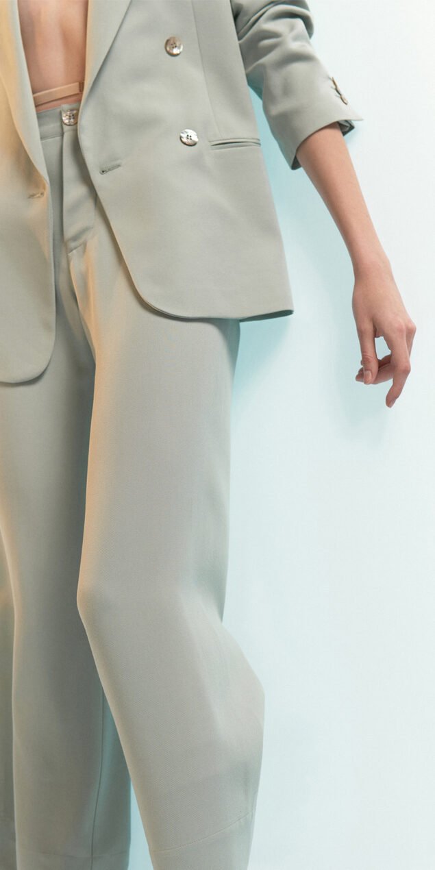 BALLERINA SUIT wide leg sailor pants sage 2