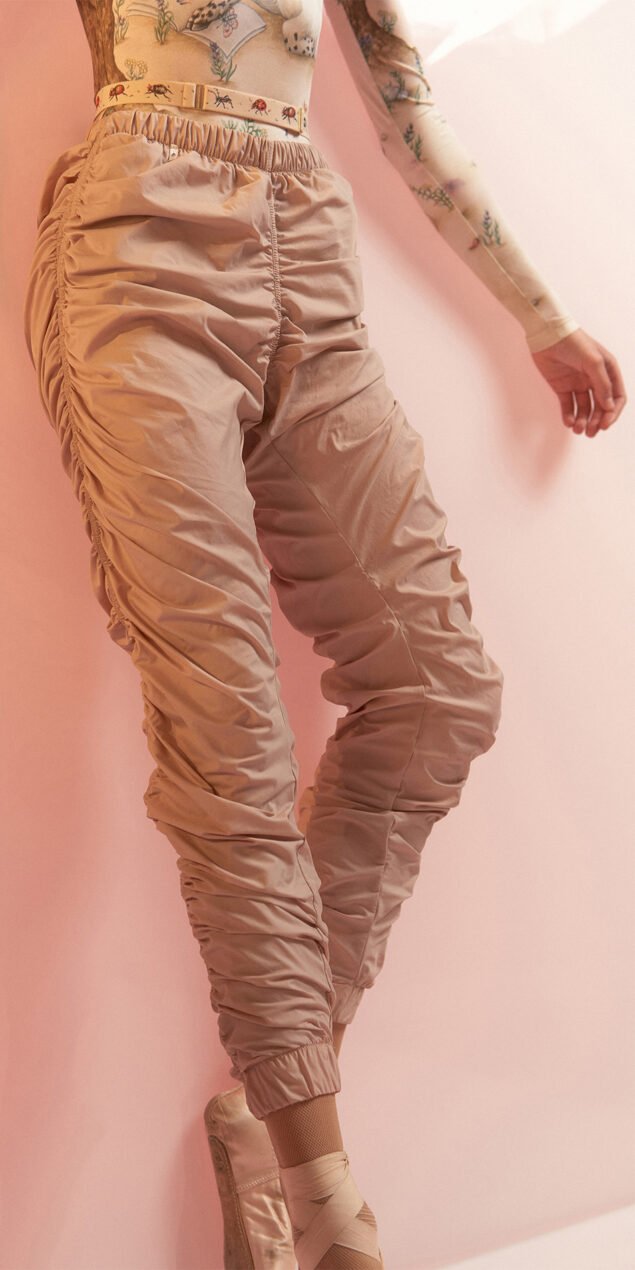 PARA CUTE draped pants nude 4